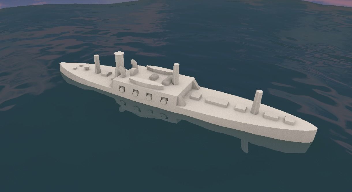 Brazilian Ironclad Brasil 3D model 3D printable | CGTrader