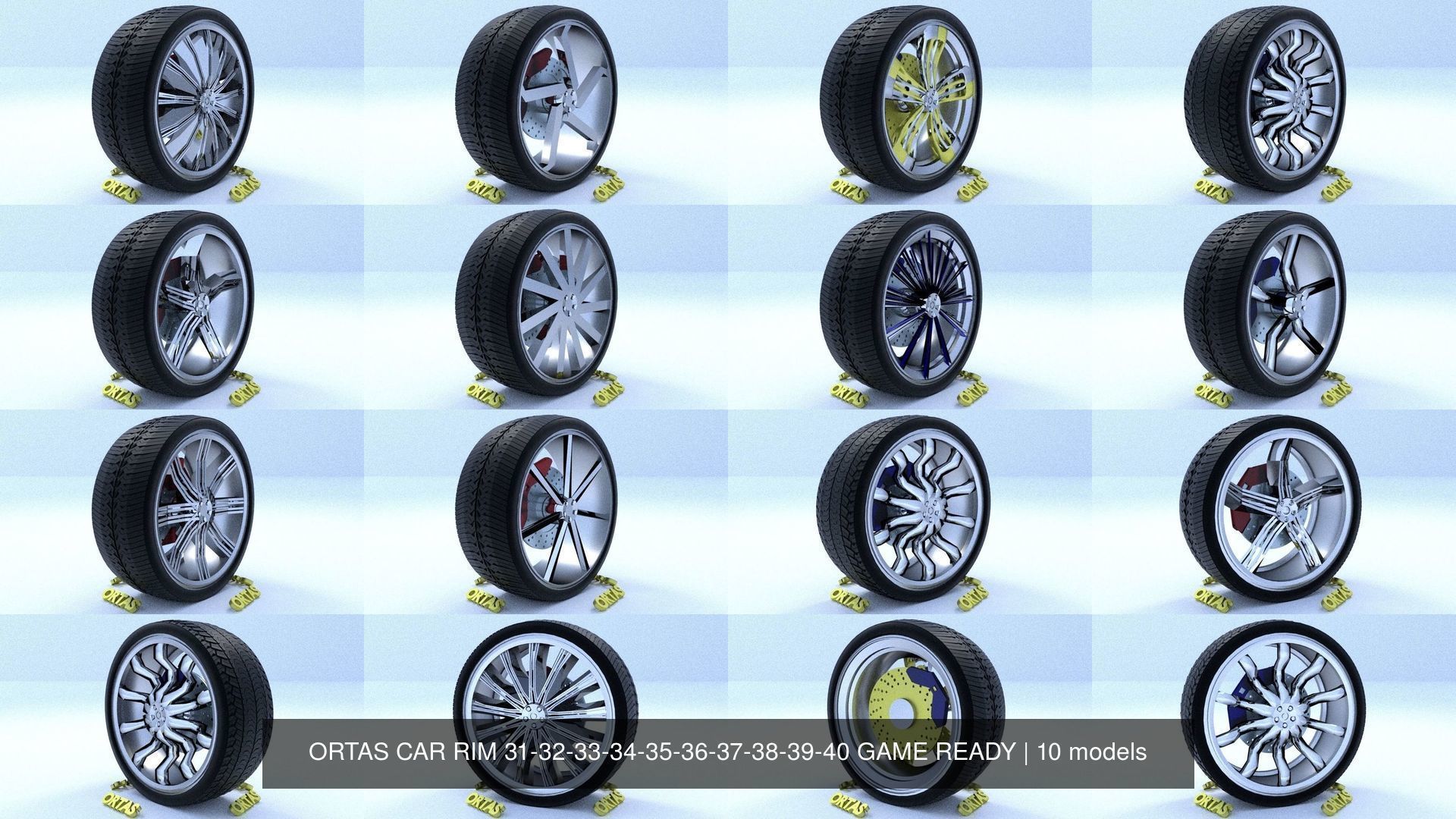 ORTAS CAR RIM 31-32-33-34-35-36-37-38-39-40 GAME READY