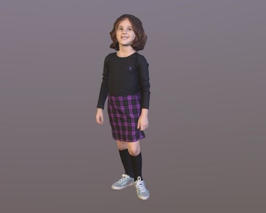 No151 - Girl Standing 3D model