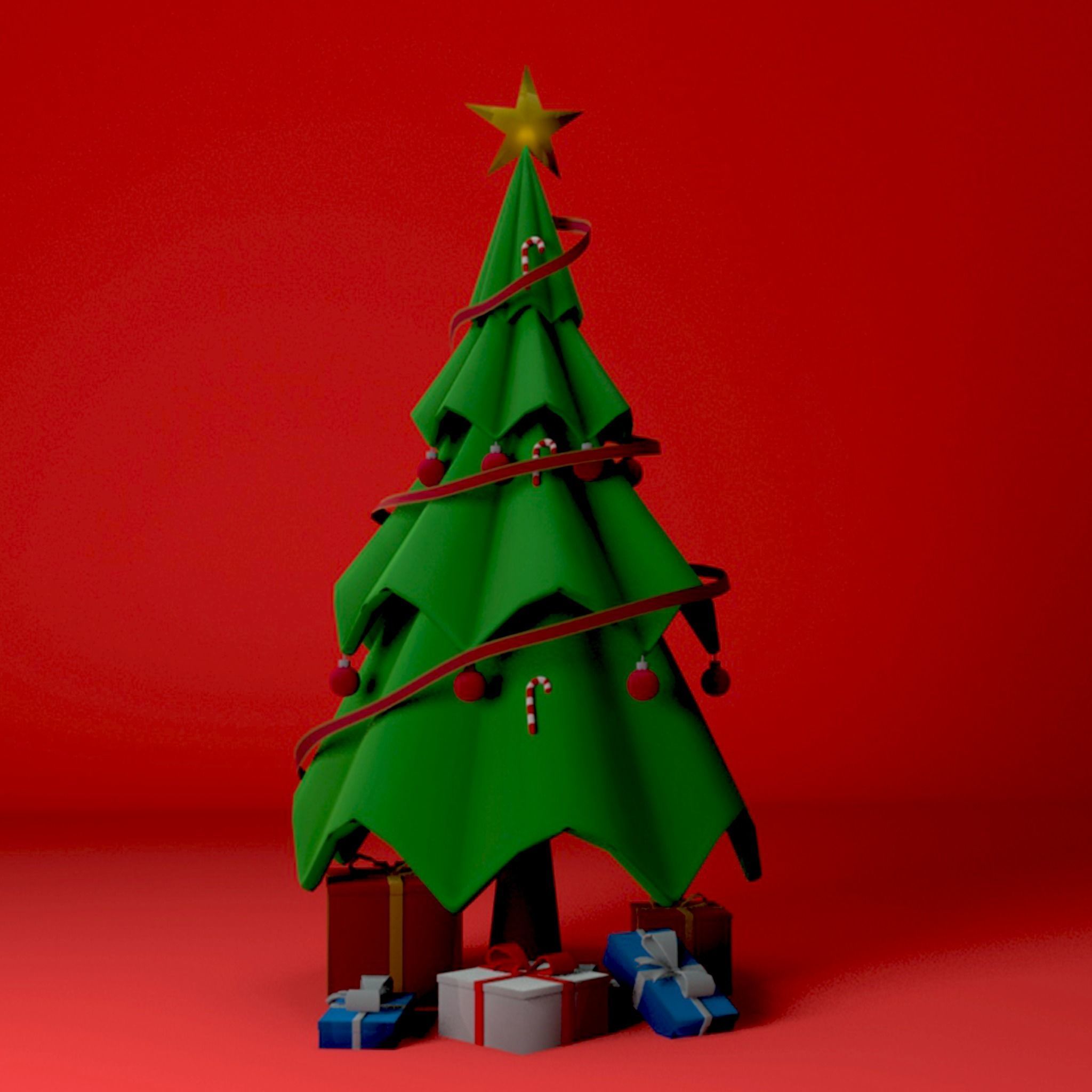 Christmas Tree free VR / AR / lowpoly 3D model CGTrader