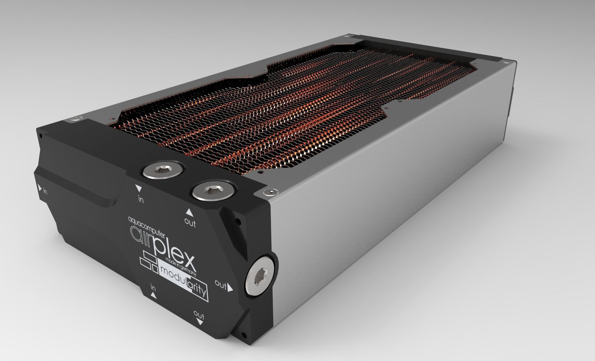 Aquacomputer Airplex Modularity 240mm Radiator 3D model | CGTrader