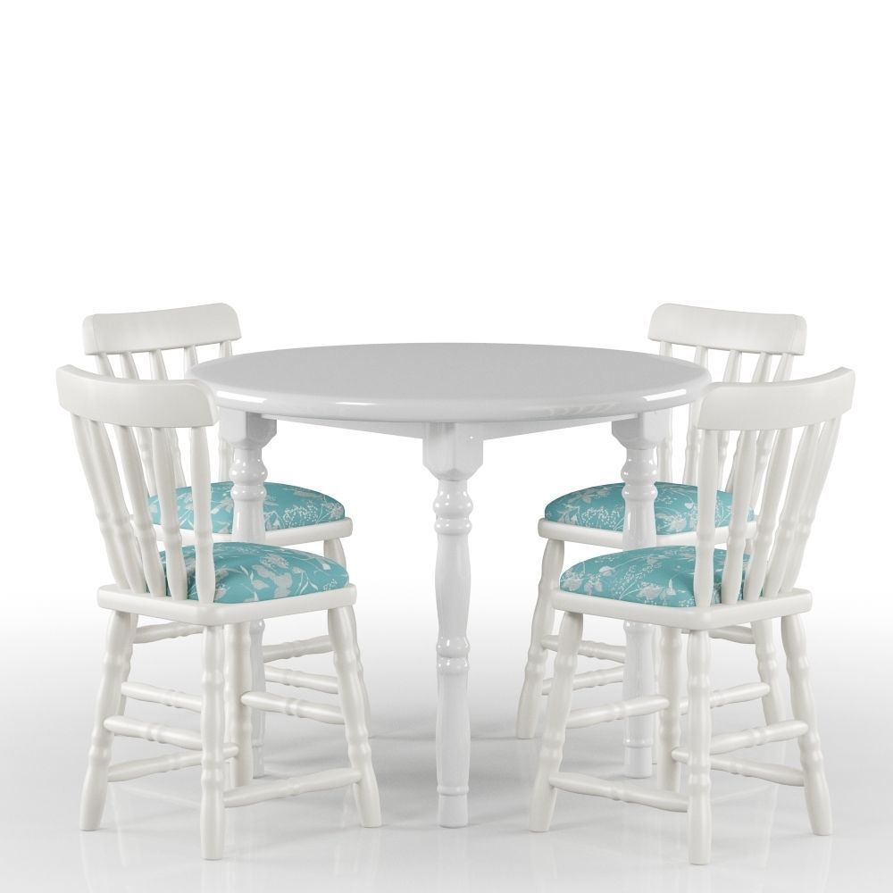 Classic Table And Chairs 3D model