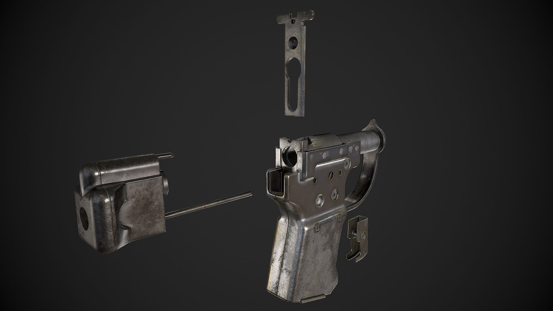 3D model FP-45 Liberator VR / AR / low-poly rigged animated | CGTrader