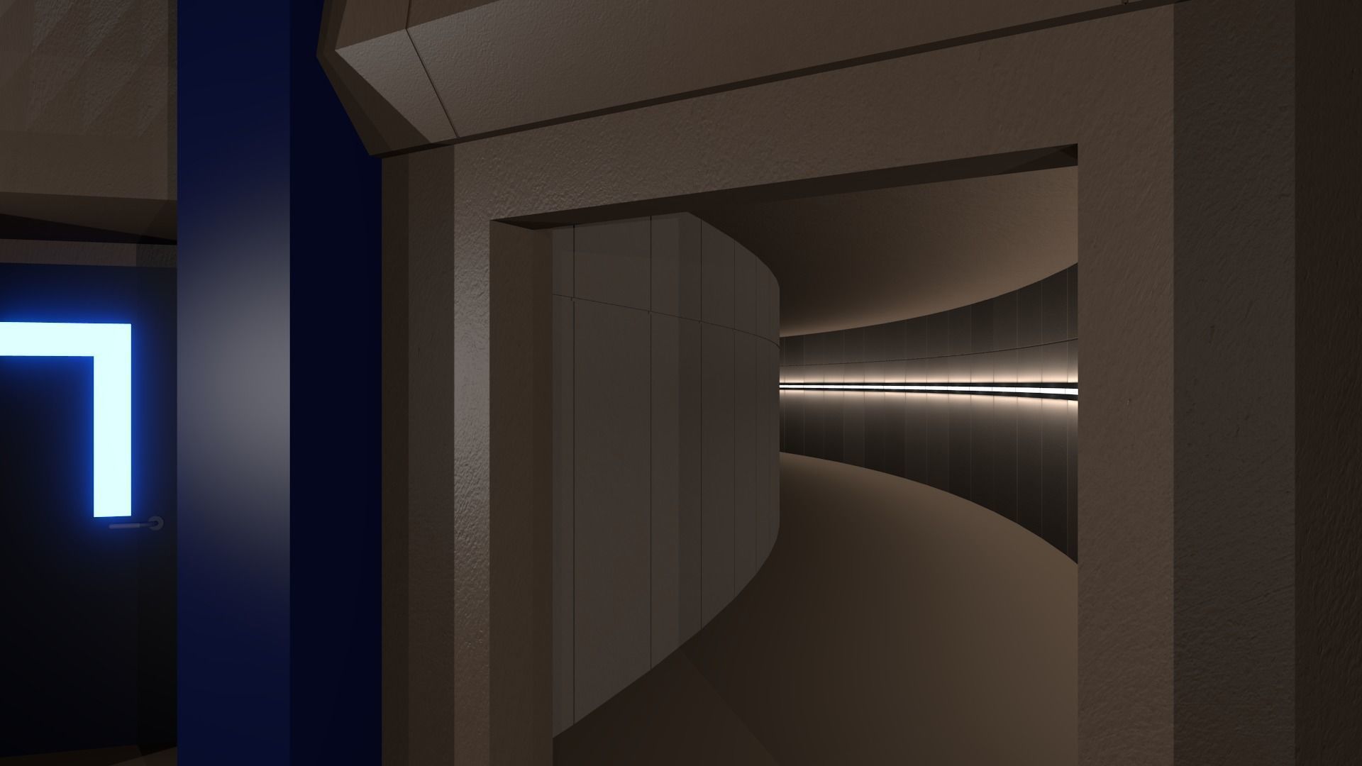 3D model CortexCorridorshall from STAR Labs VR / AR / lowpoly CGTrader