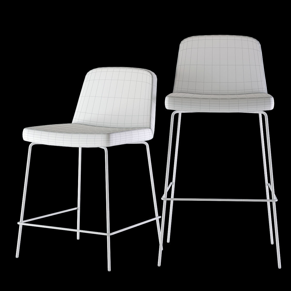 3D model CB2 Charlie Bar Stools VR / AR / lowpoly CGTrader