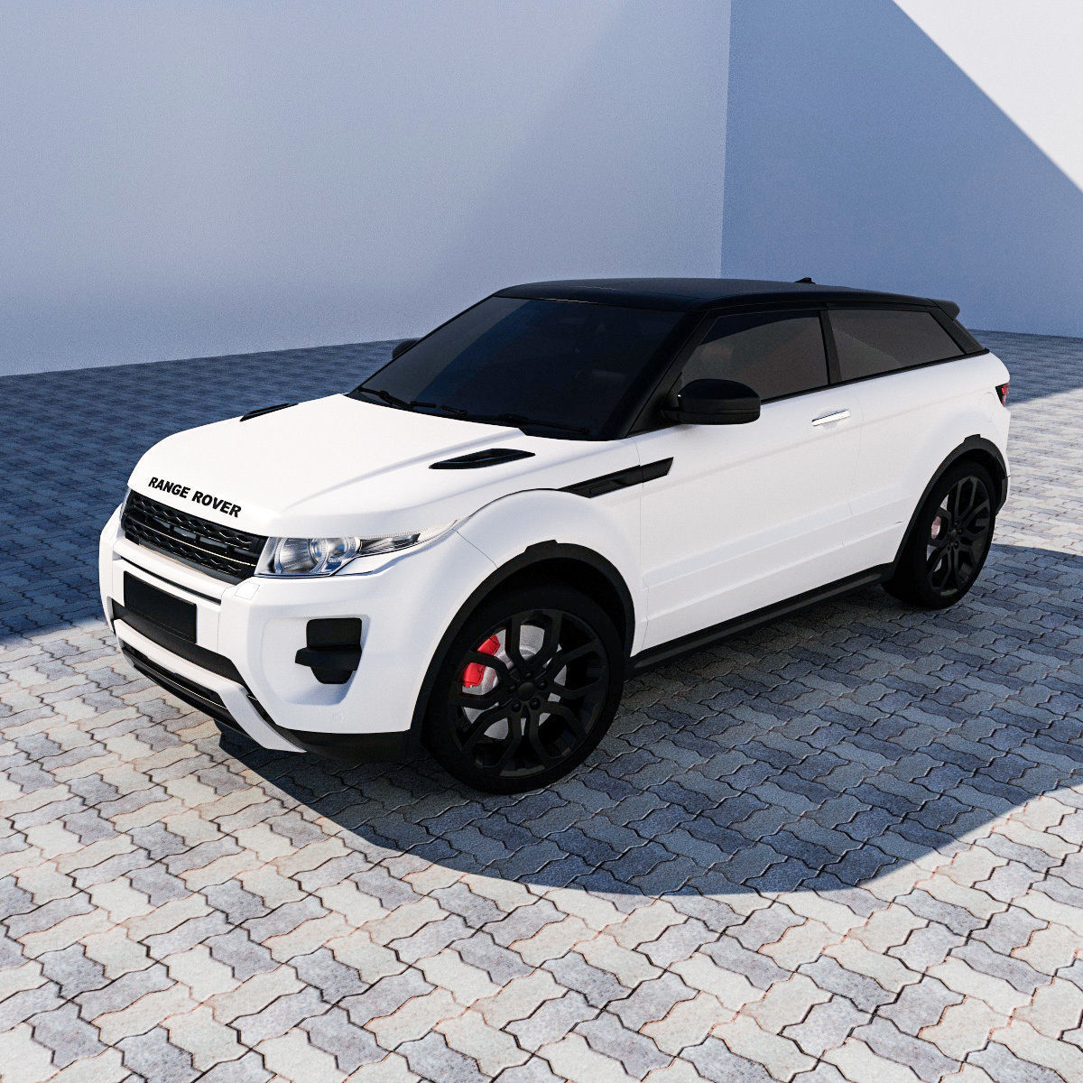 RANGE ROVER EVOQUE Low-poly  3D model