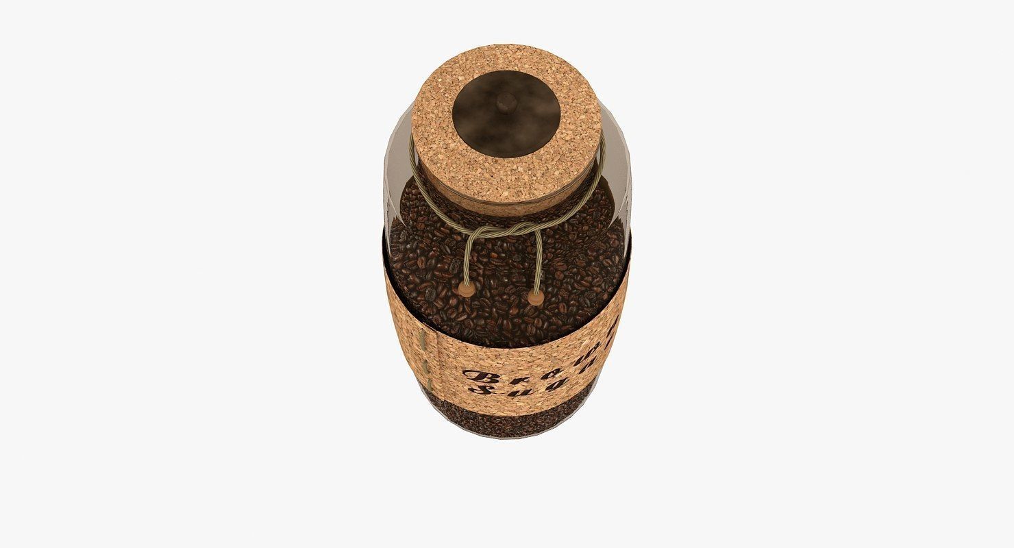 coffee jar Free low-poly 3D model