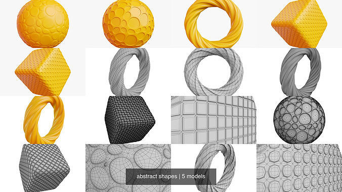 abstract shapes 3D Model Collection | CGTrader