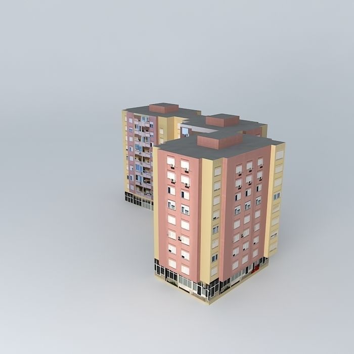 Residential Building In Mostar Free 3D model