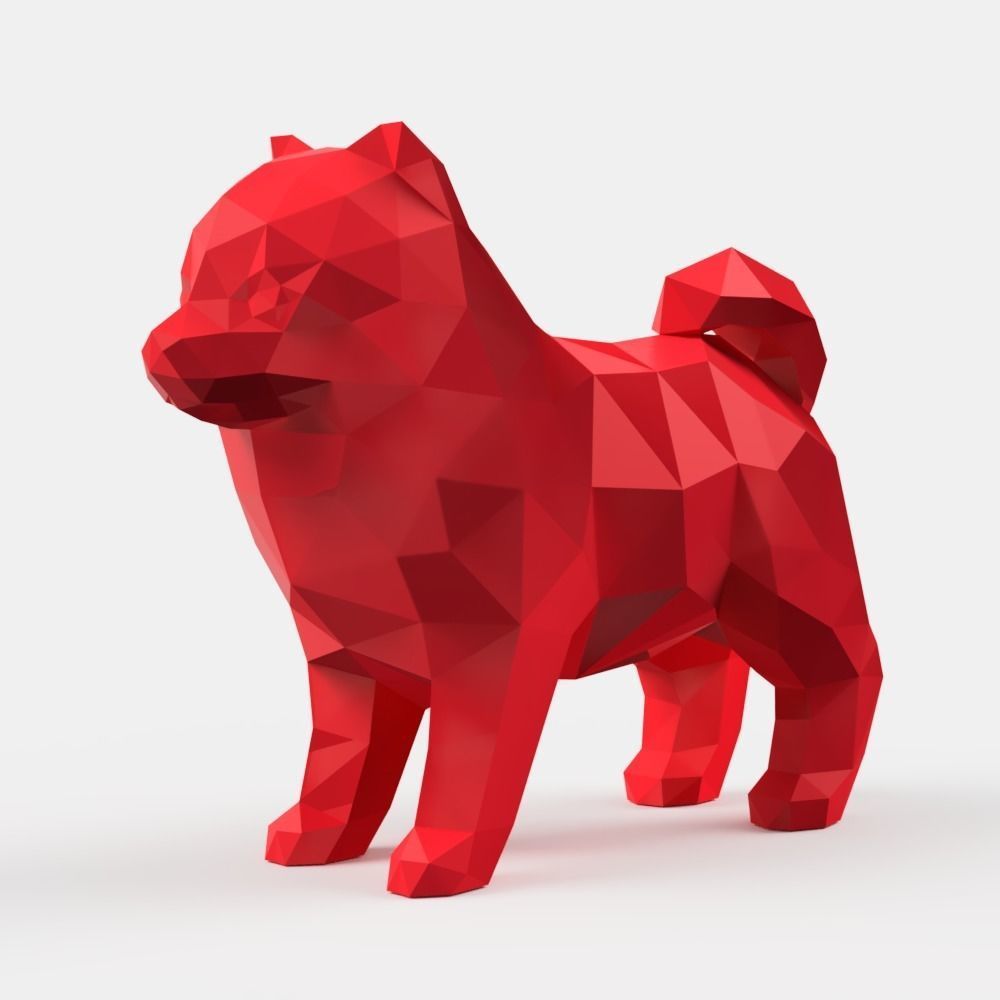 Spitz Low Poly