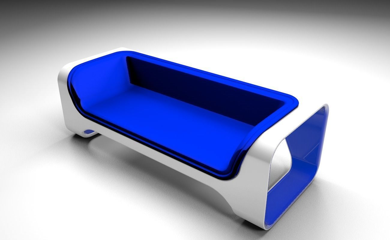 Blue sofa