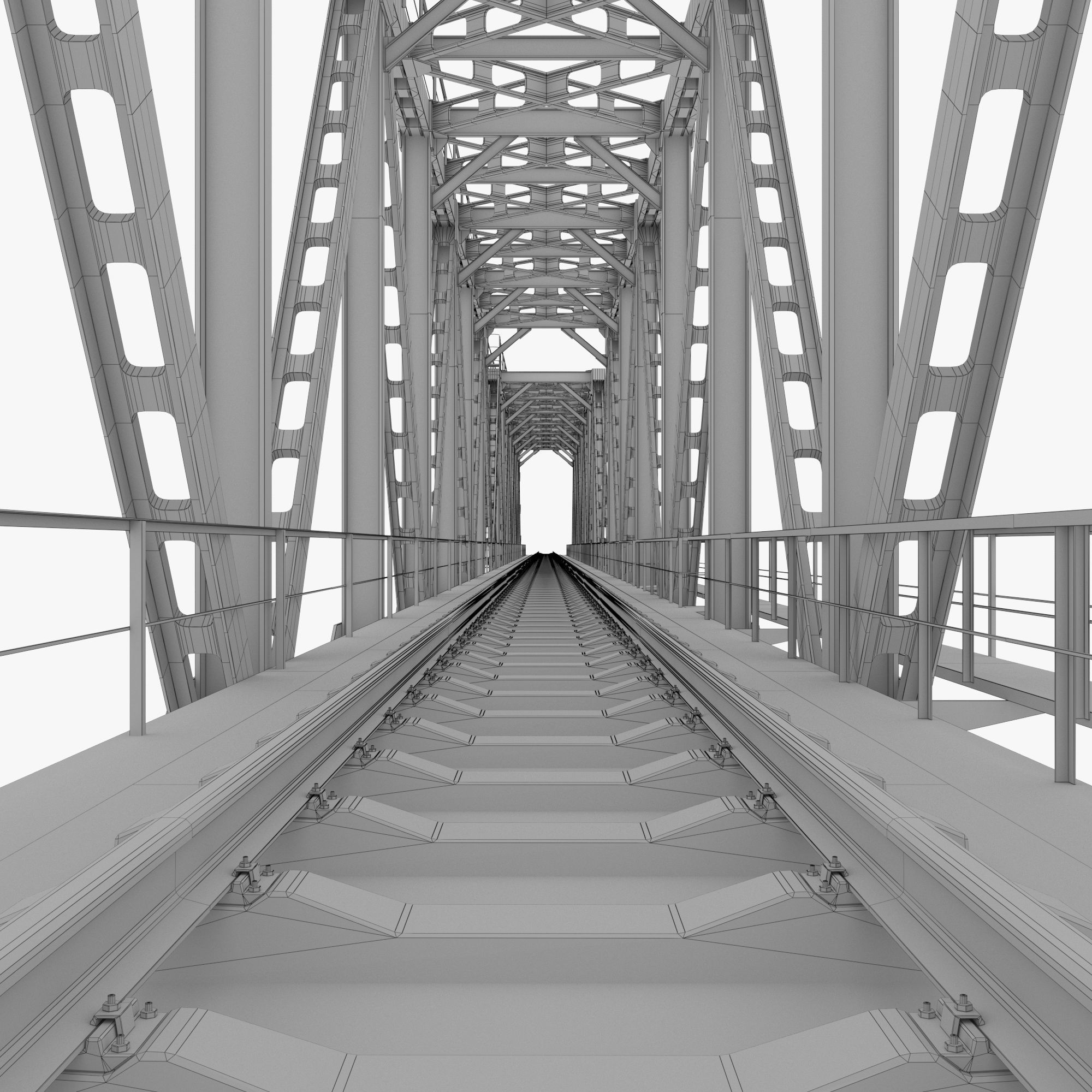 3D model Railway Bridge VR / AR / low-poly | CGTrader