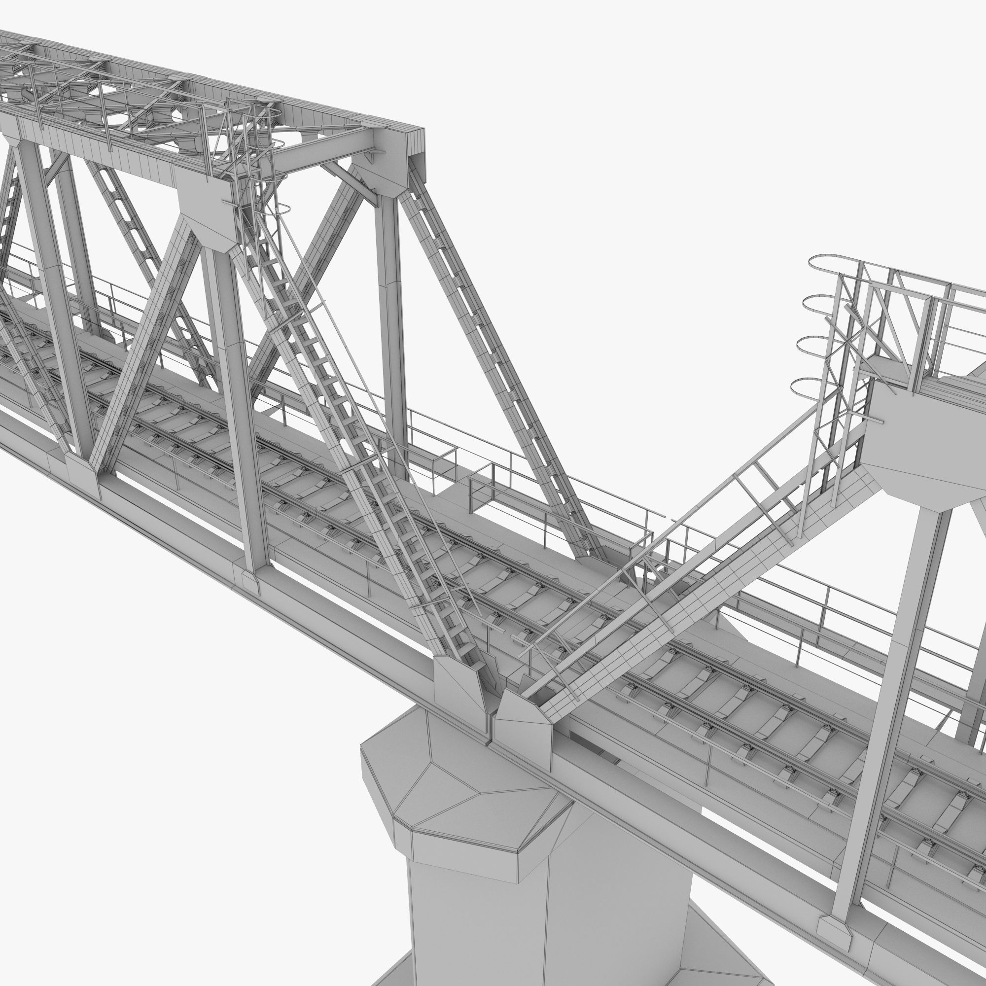 3D model Railway Bridge VR / AR / low-poly | CGTrader