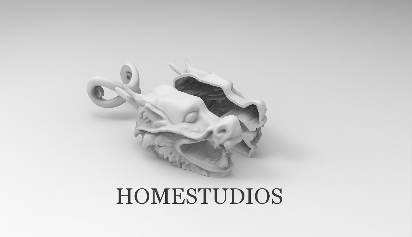 CHINESE DRAGON CHAIN 3D model 3D printable | CGTrader