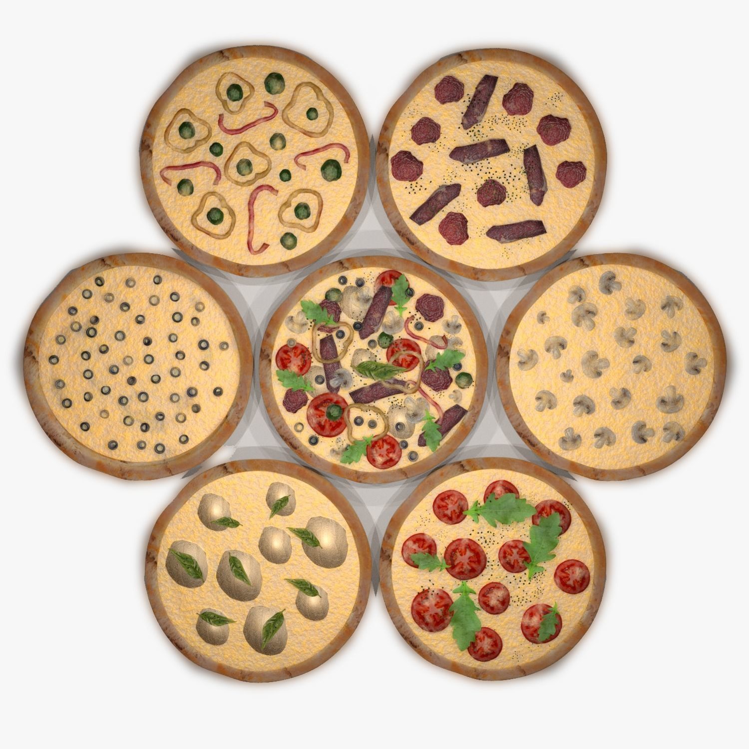 Assorted Pizza Set