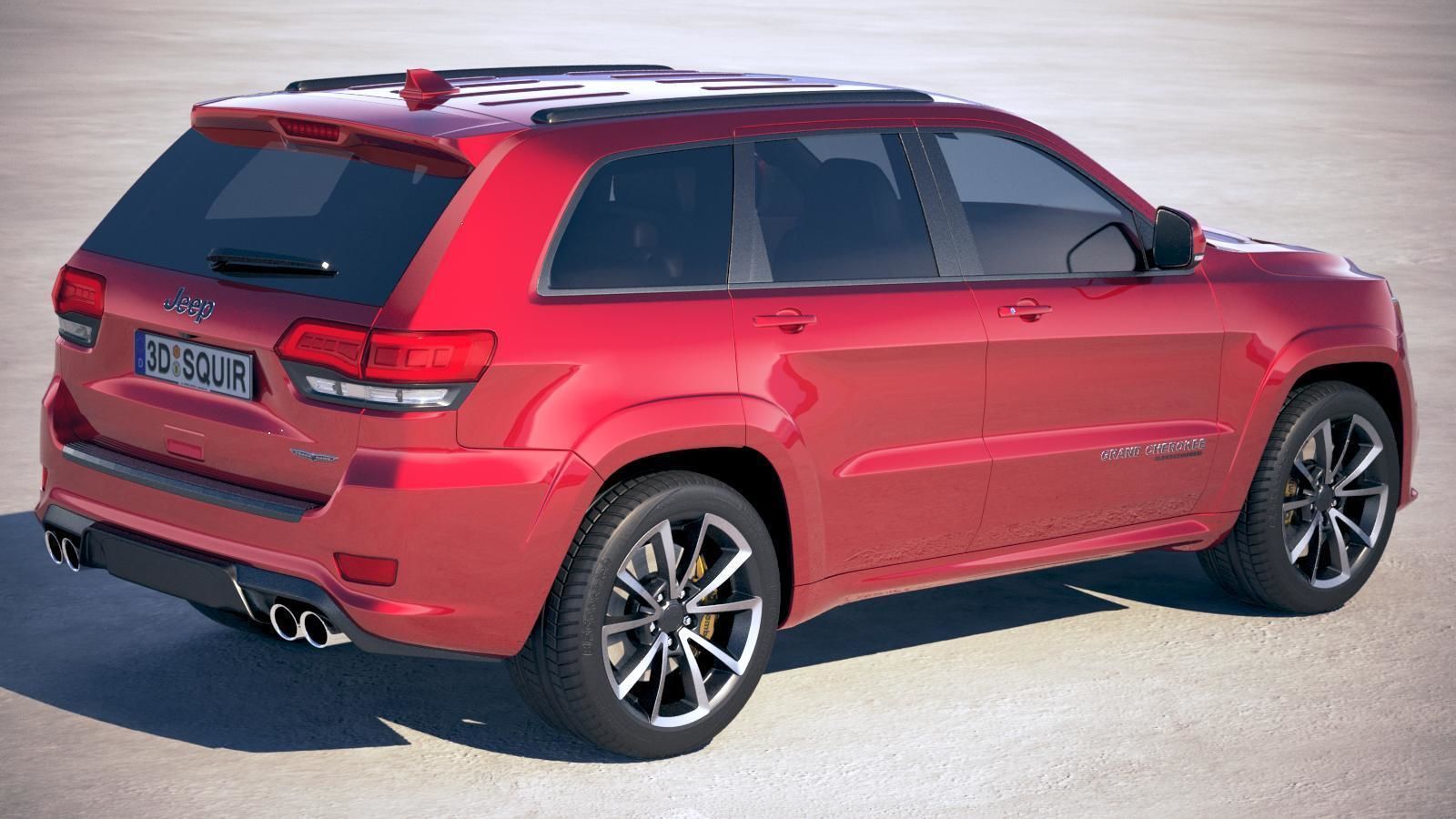 Jeep Grand Cherokee TrackHawk 2018 3D model CGTrader