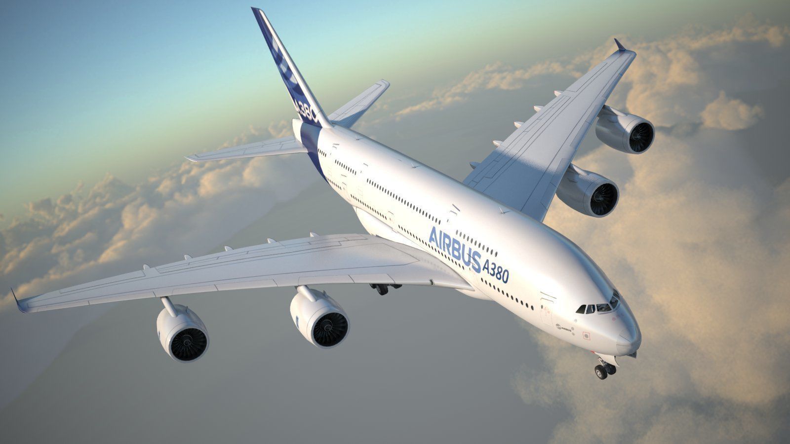 Airbus A380 with interior