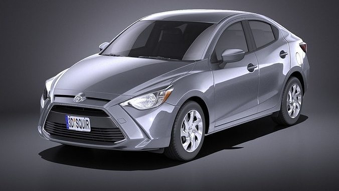 Toyota Yaris Sedan 2017 Vray Model Cgtrader Toyota Yaris Sedan 2017 Vray Model