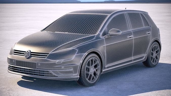 Volkswagen Golf Tdi 2017 Model Cgtrader Volkswagen Golf Tdi 2017 Model Max Obj Mtl S Fbx C4d Lwo Lw Lws 21