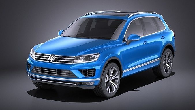 Volkswagen Touareg 2016 Vray Cgtrader Volkswagen Touareg 2016 Vray Model Max Obj Mtl S Fbx C4d Lwo Lw Lws 1