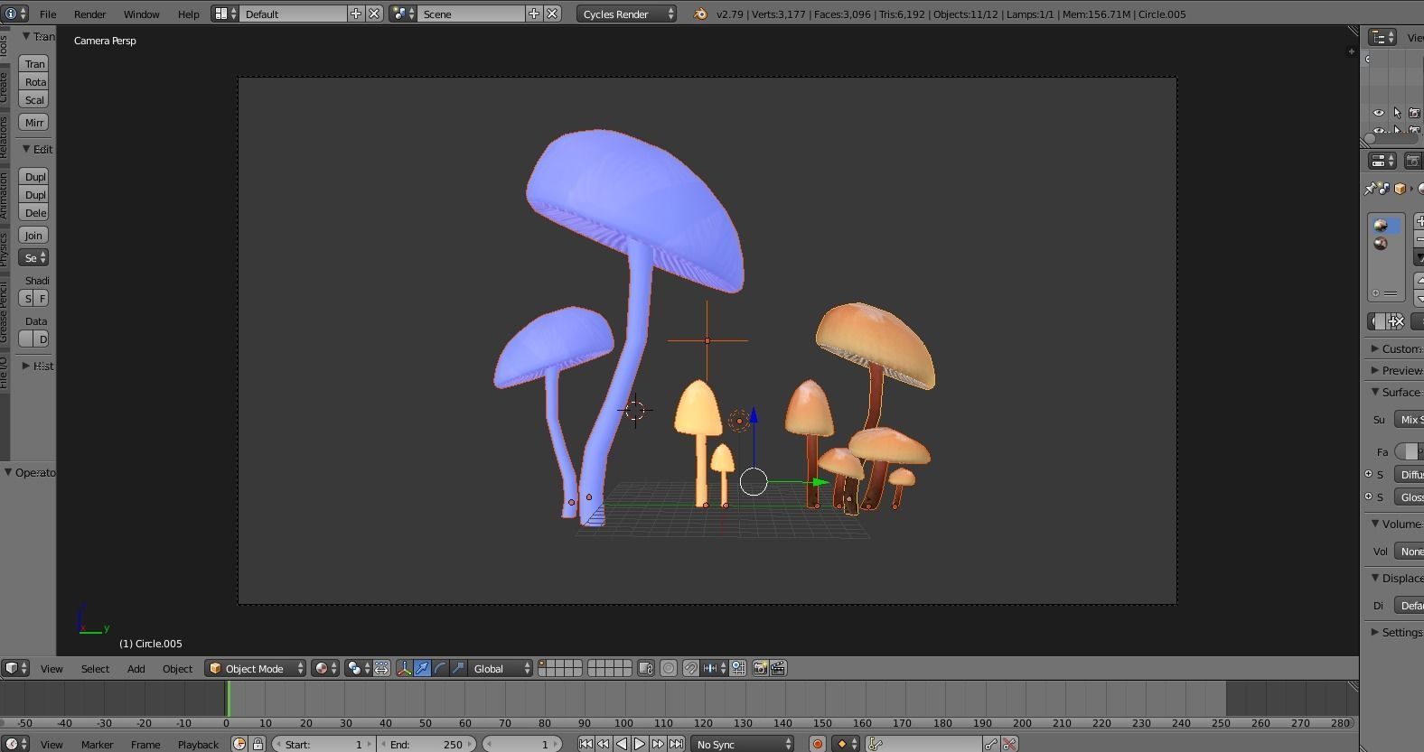 3D model Shrooms 2 VR / AR / low-poly | CGTrader