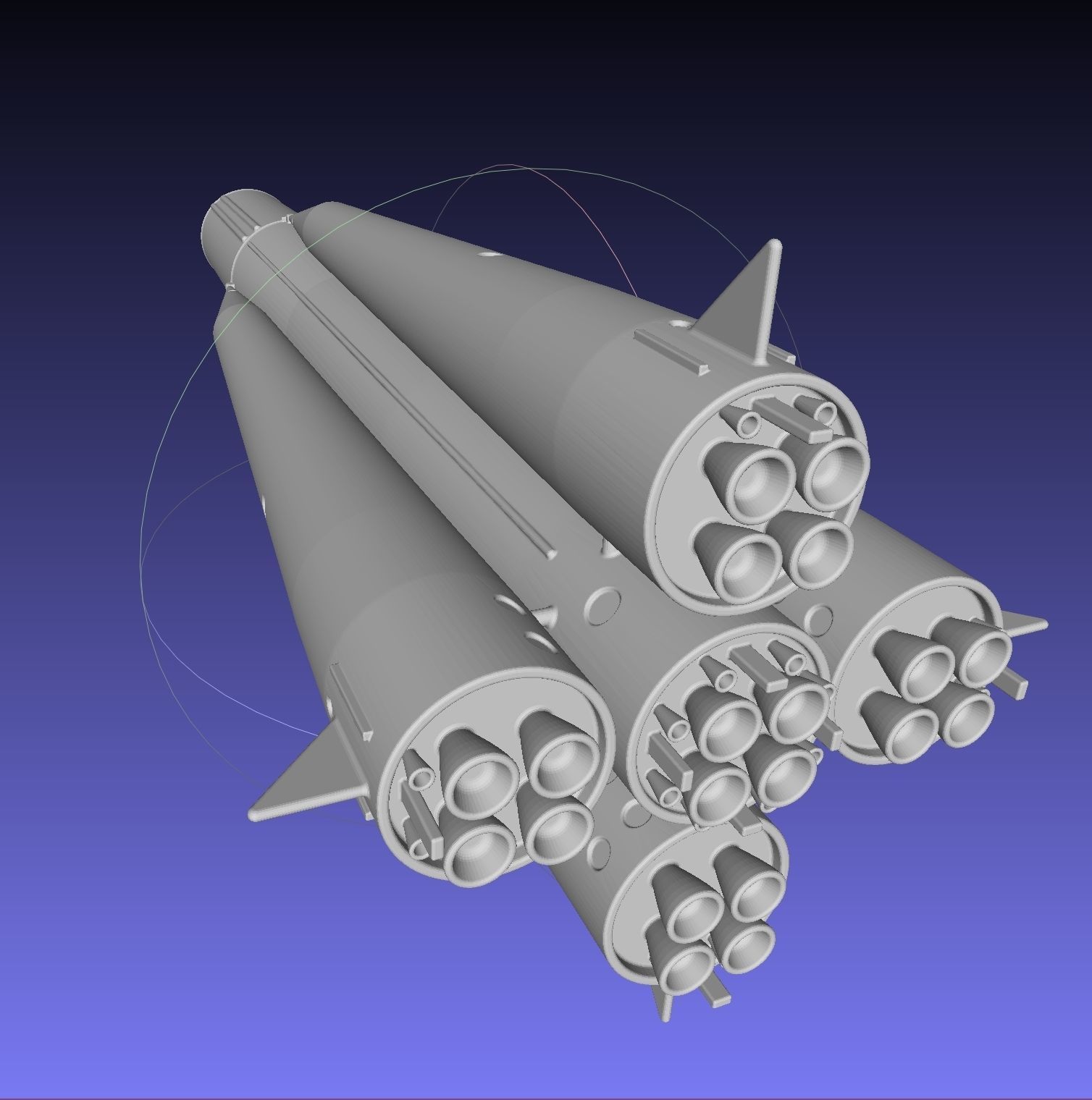 Sputnik Launcher Rocket Printable Model 3D model 3D printable CGTrader