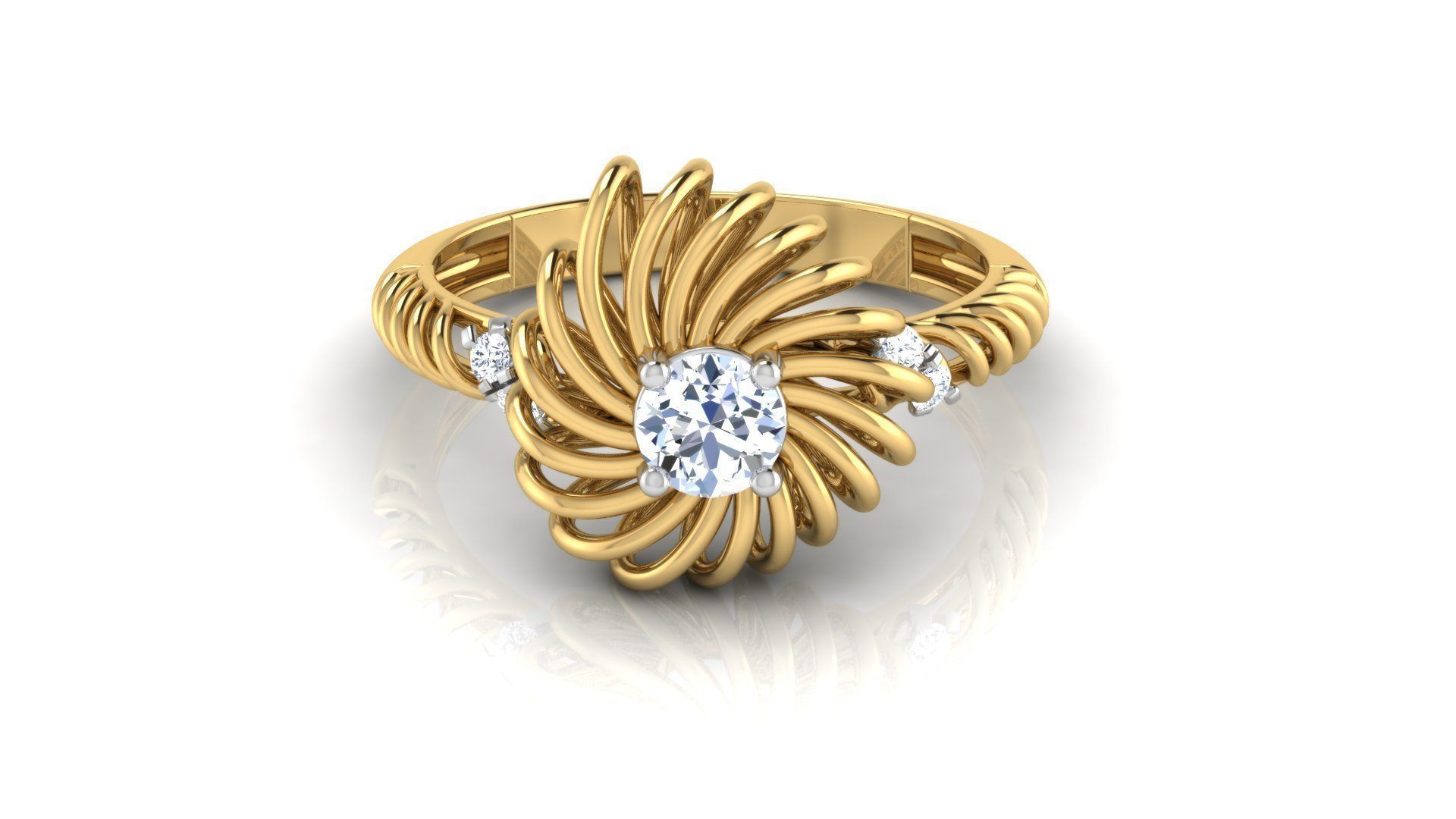 Cluster Array Ring 3D print model
