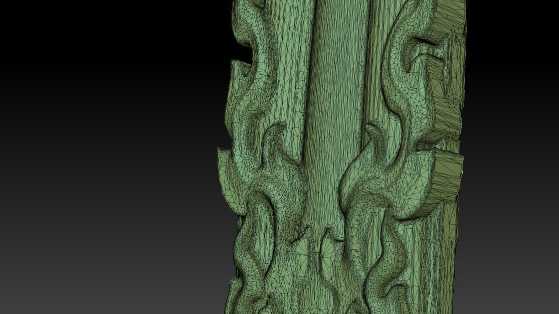 Fork and Spoon Thai Pattern 3D model 3D printable CGTrader