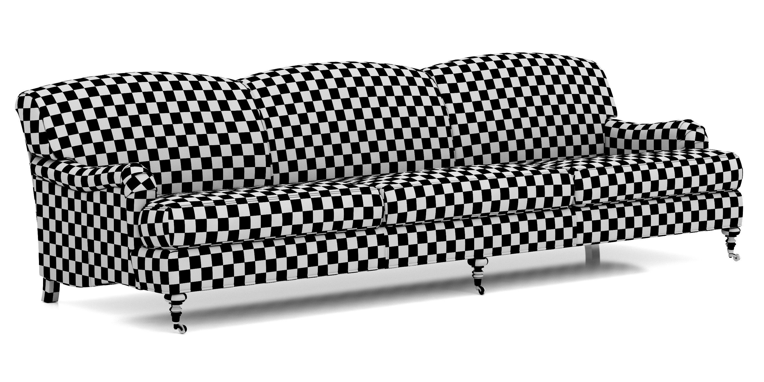 Restoration Hardware Barclay Leather Sofa 3D model CGTrader