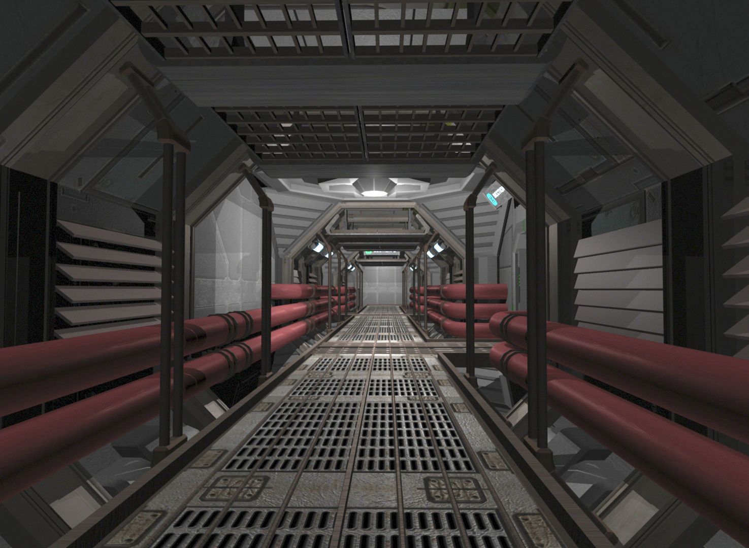 Sci-Fi Level Builder 2 Low-poly 3D model