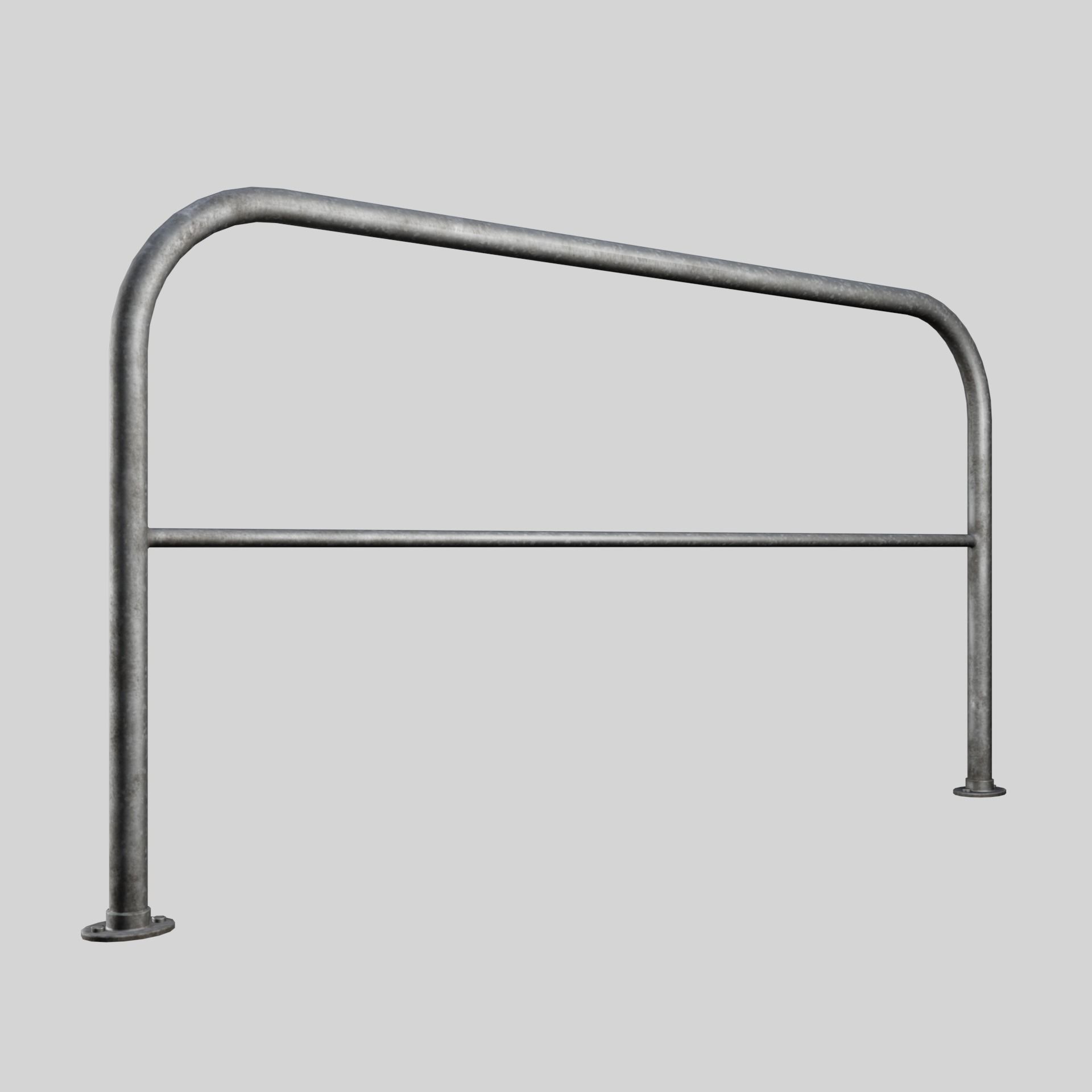 Simple Railing - Game Ready Low-poly  3D model