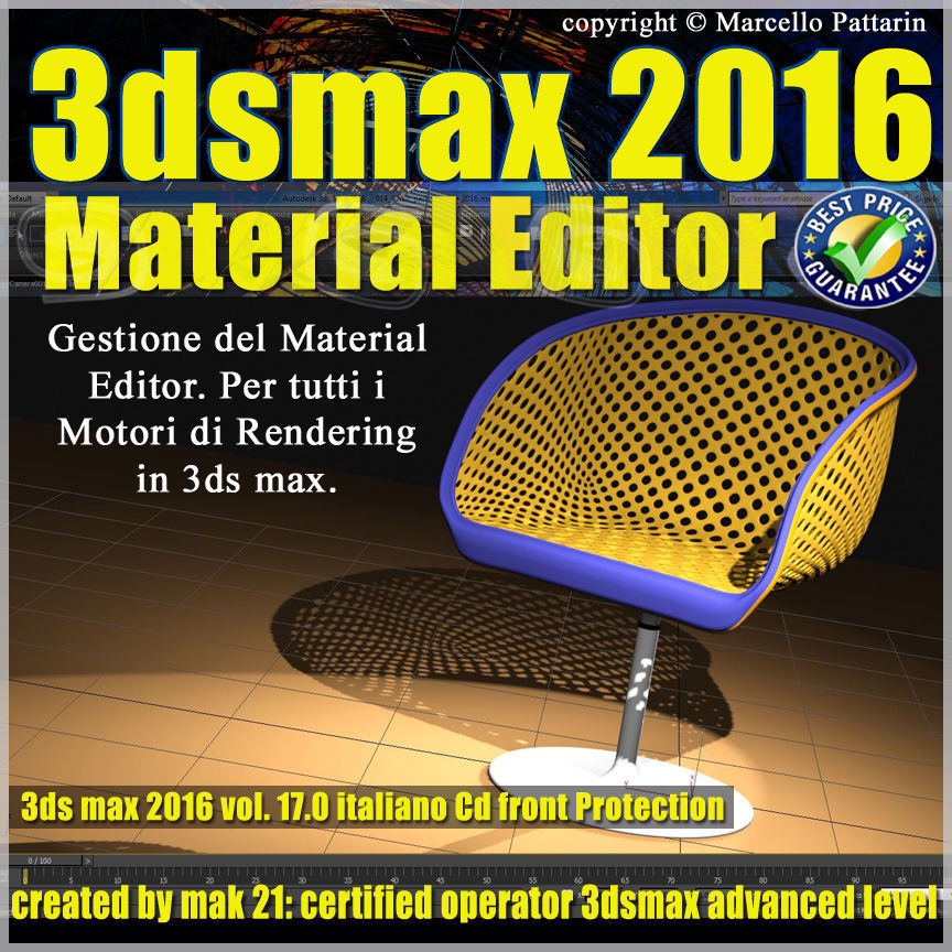 017 3ds max 2016 Material Editor Vol 17 Italiano cd front