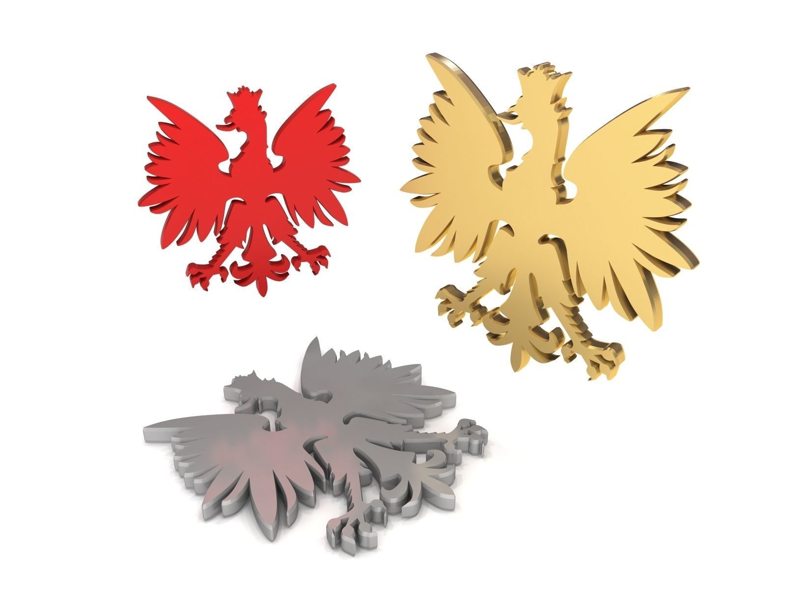 Polish Eagle 3D model CGTrader