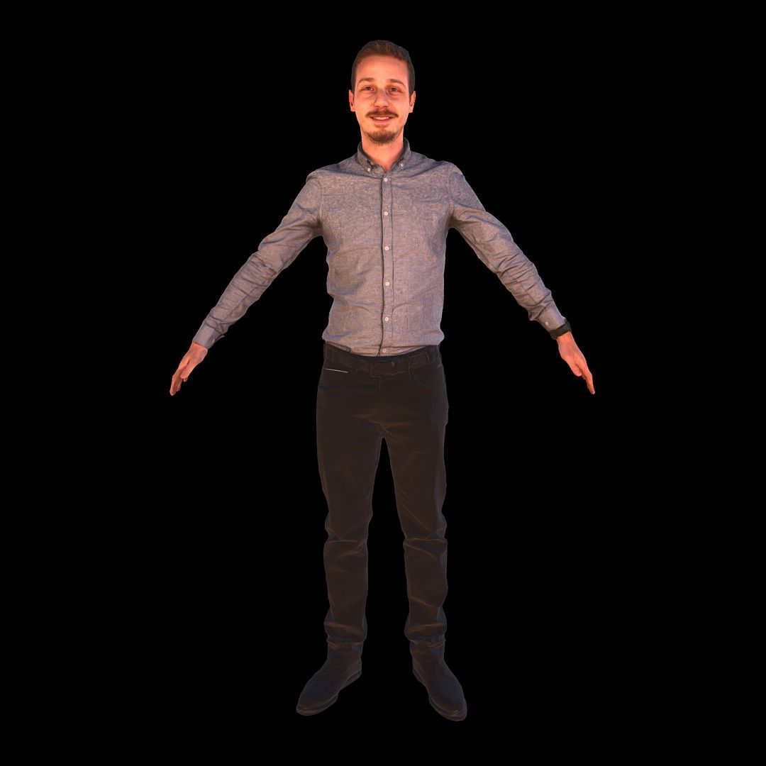 Rt033 Male TPose APose 3D model CGTrader