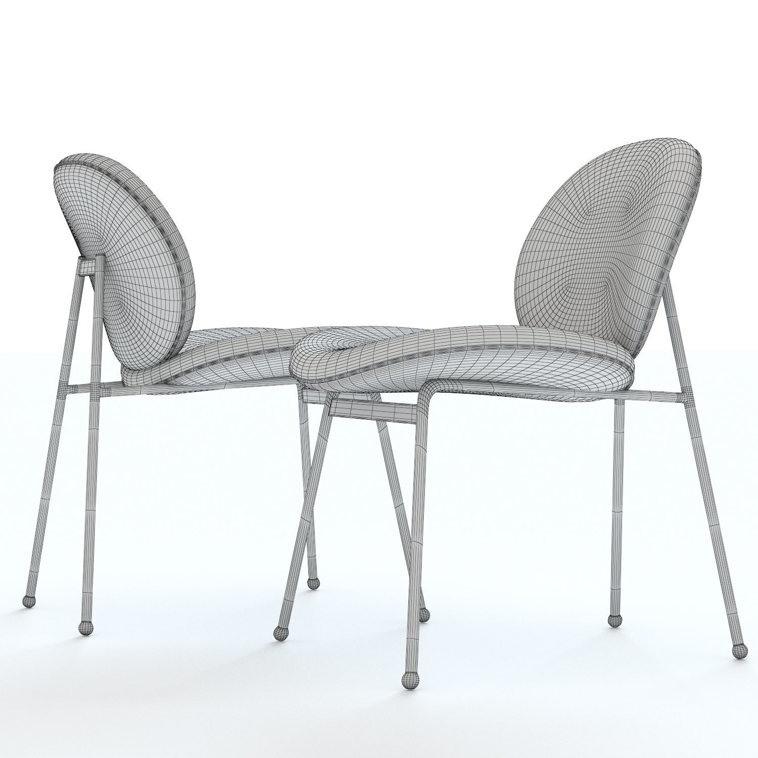 West Elm Jane Dining Chair 3D model CGTrader