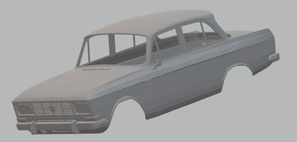 MOSKVICH 1500 Printable Body Car