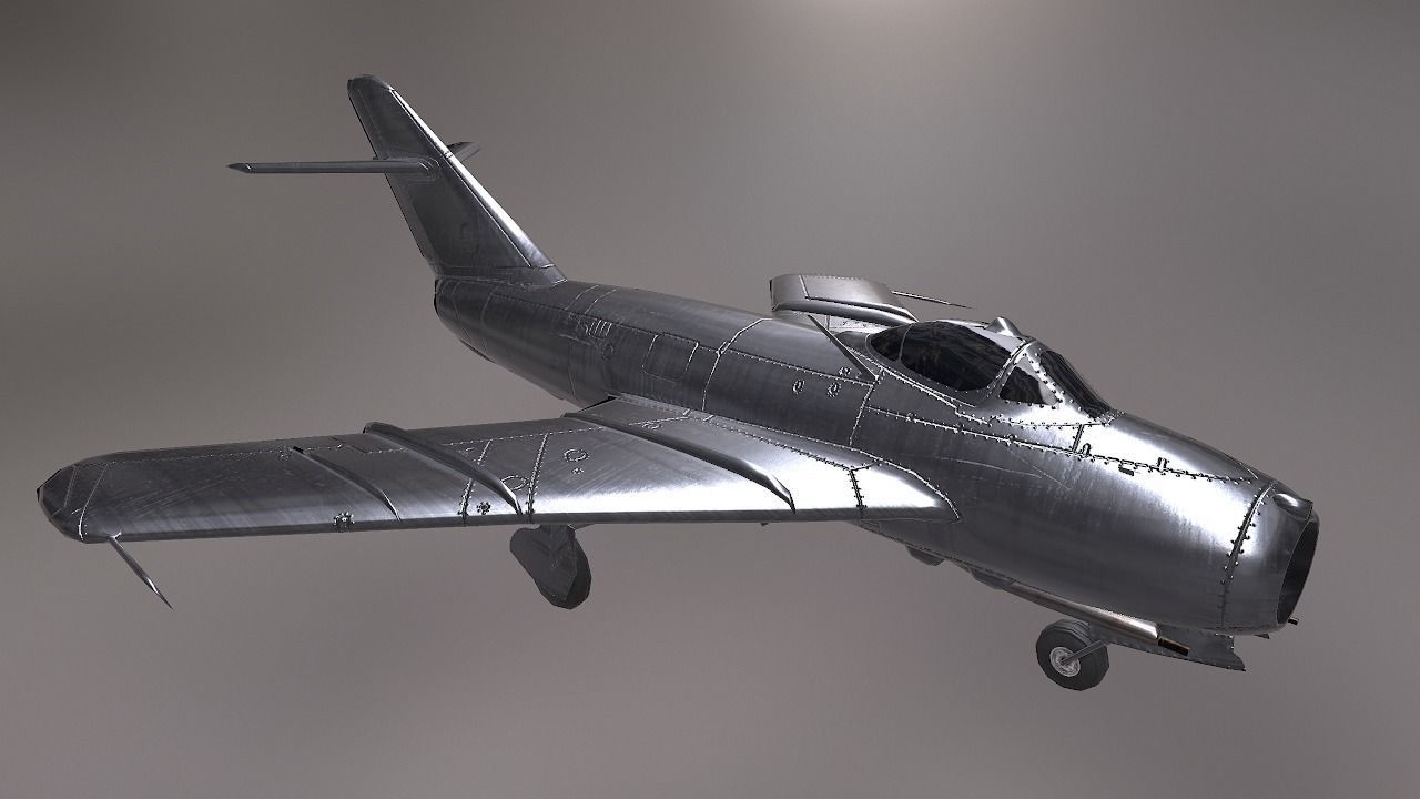 MiG 17 Low-poly  3D model