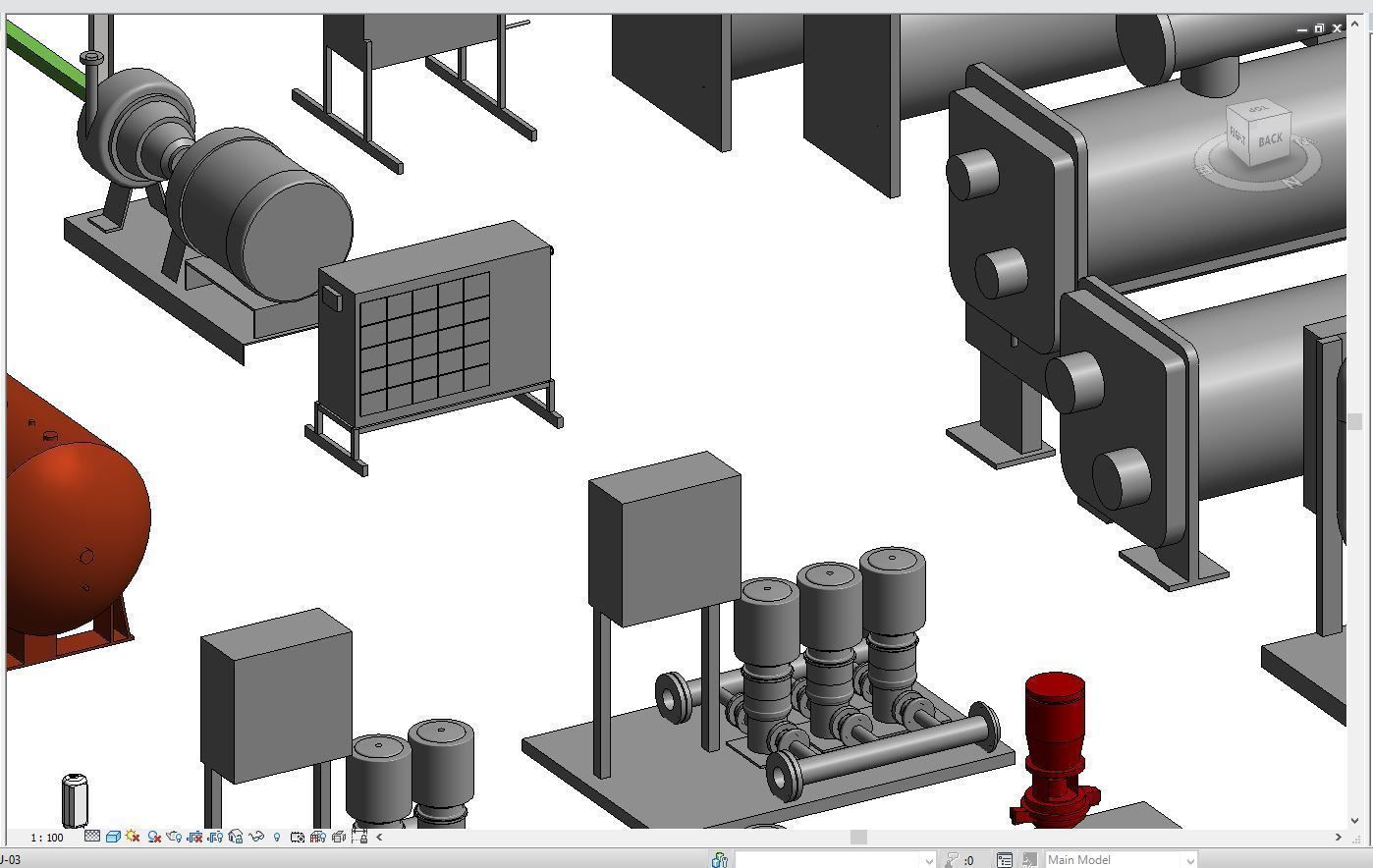 Mechanical Equipments Revit Families 2016 3D model | CGTrader