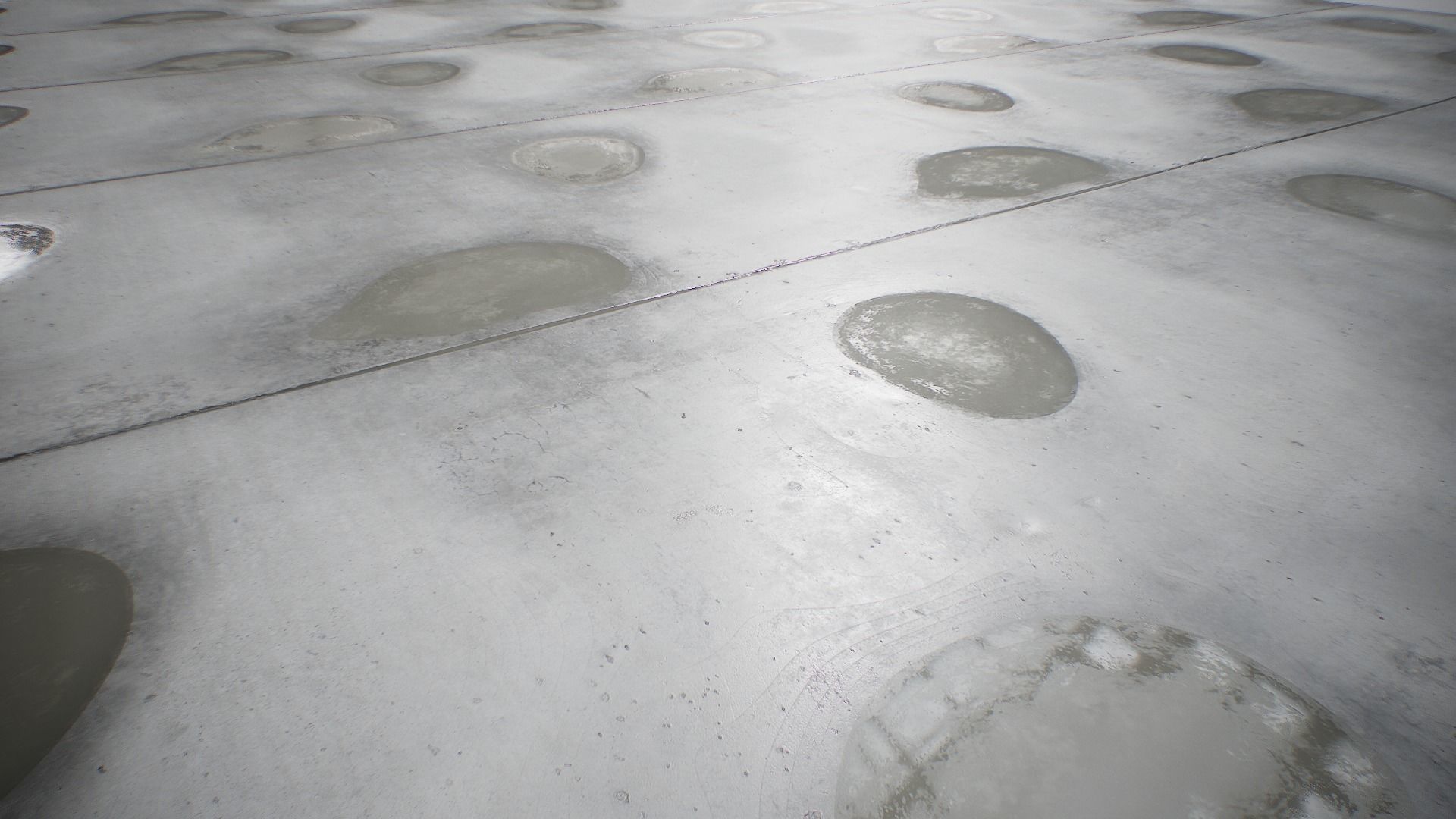 PBR Wet Concrete Industrial Floor free VR / AR / low-poly 3D model ...