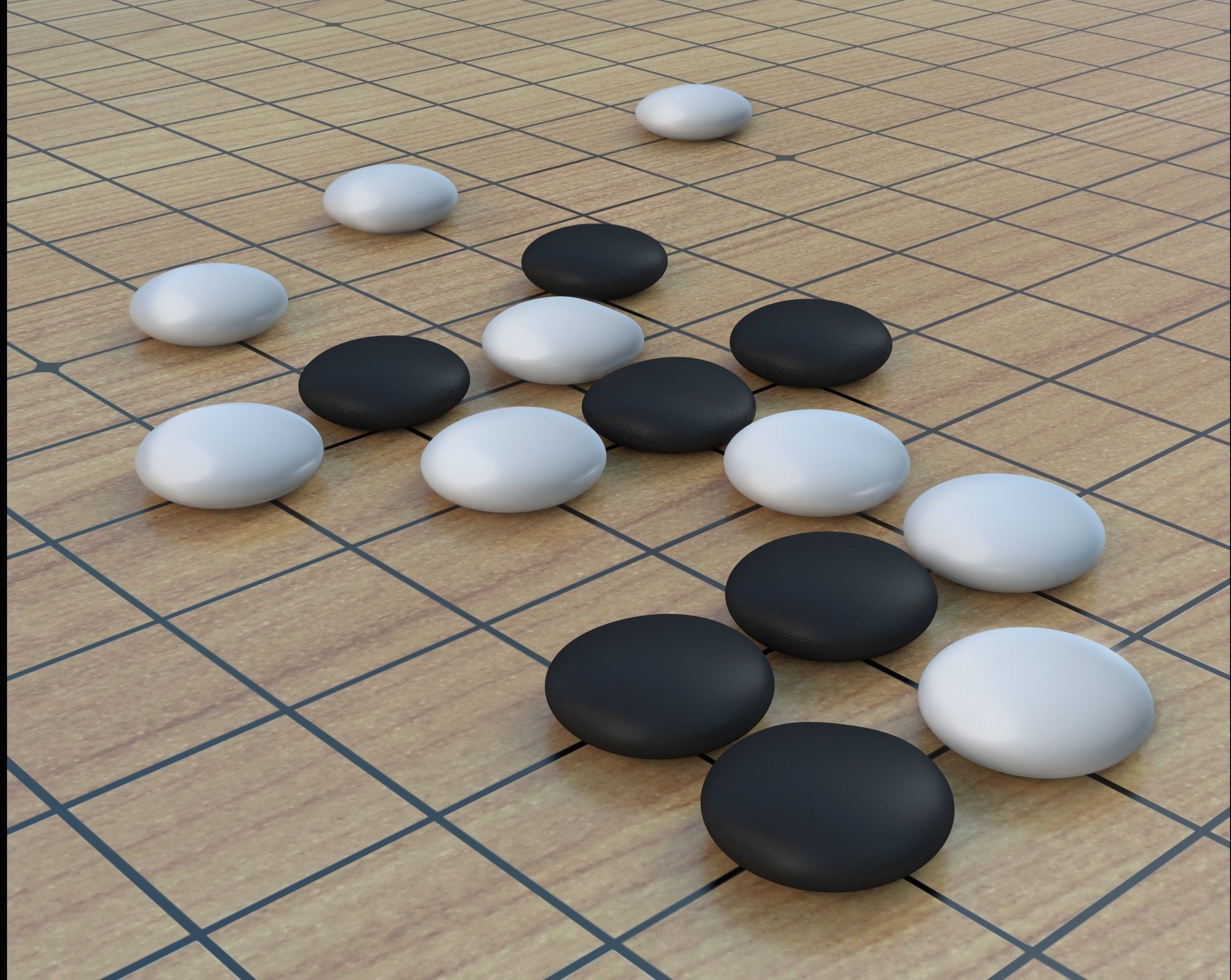Go Game and Goban 3D model | CGTrader