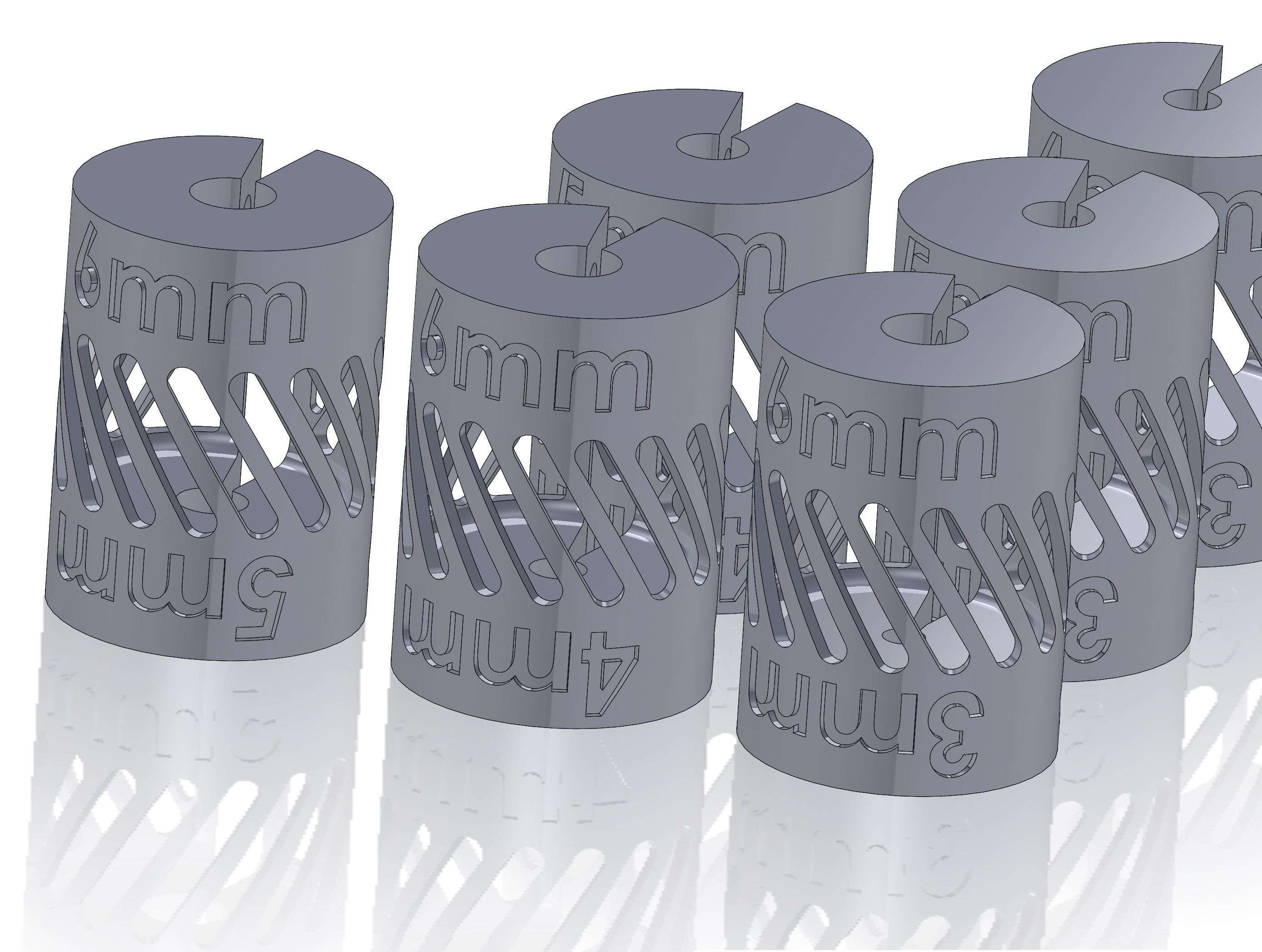 Shaft Coupling Metric Reducers 3D model 3D printable CGTrader