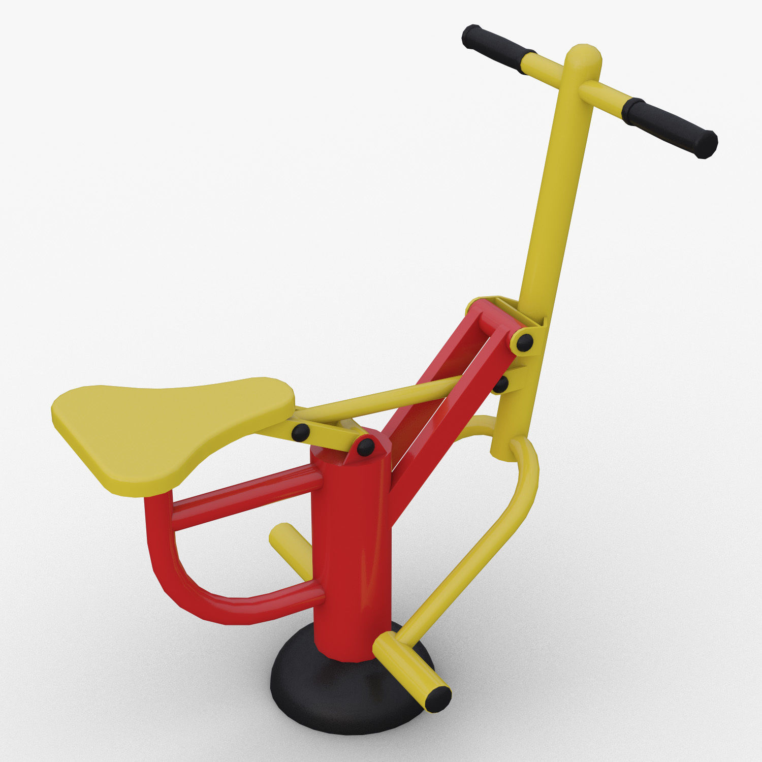 Outdoor fitness Equipment Horse Riding Exercise Machine 3D model CGTrader