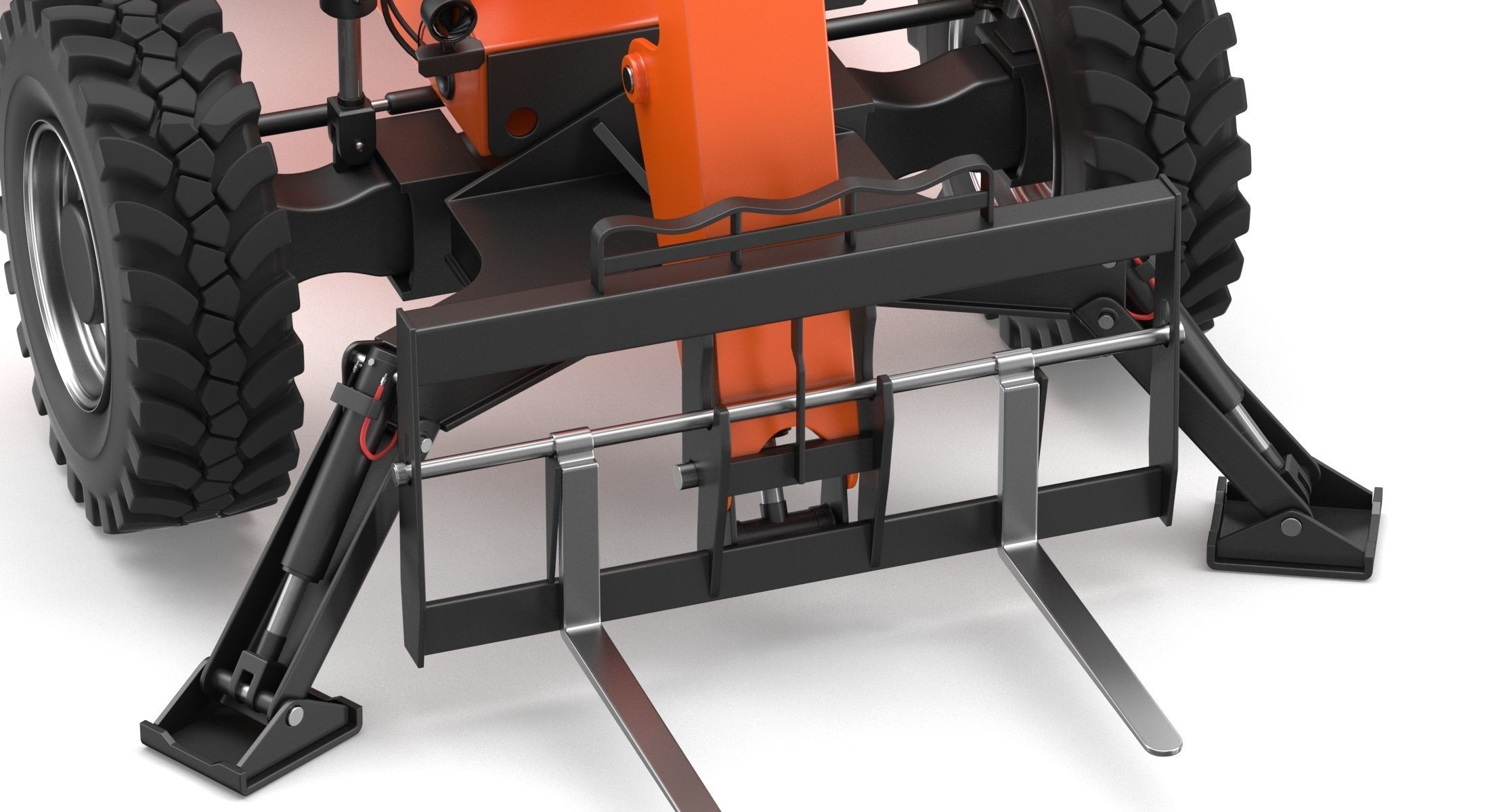 JLG 10042 SkyTrak Telehandlers 3D model CGTrader