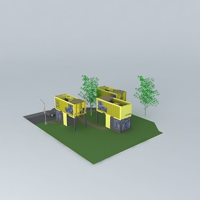 The beds low cost design agency Frdric Tabary 3D model