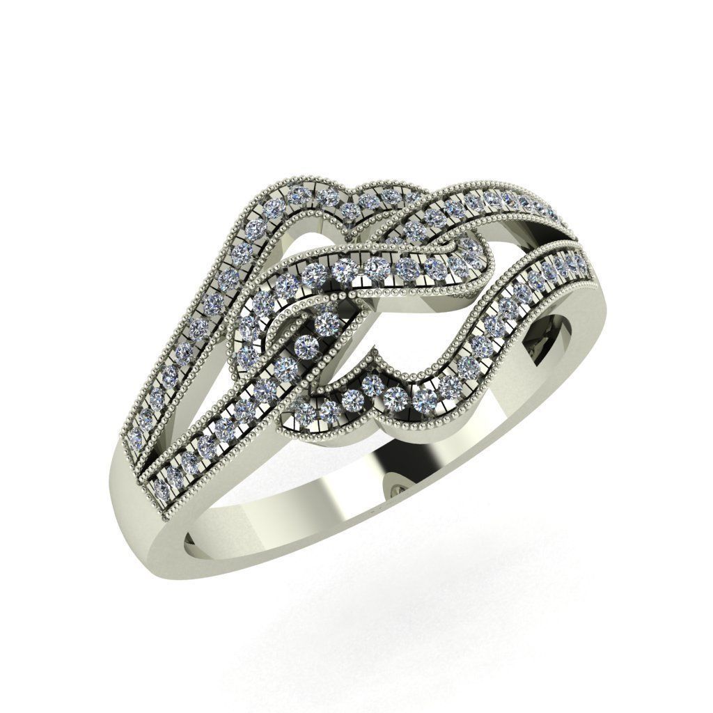 Diamond Ring For Ladies 3D file for 3D Printing 3D print model