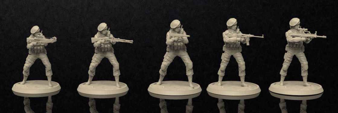Soldiers Female Figure Set 2