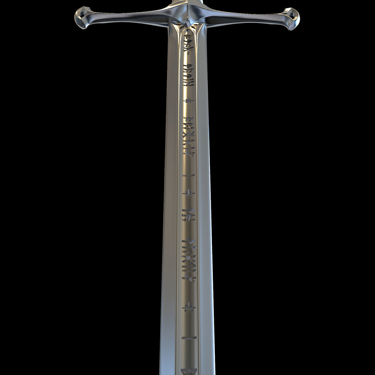 ARAGORN SWORD ANDURIL - LORD OF THE RINGS 3D model 3D printable | CGTrader
