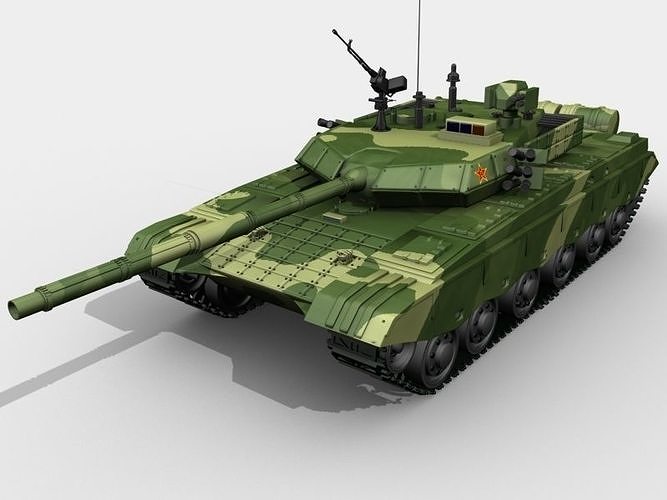 Chinese ZTZ 99 MBT 3D model