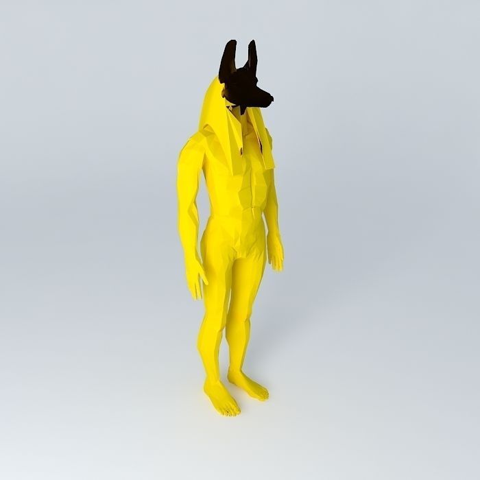 Anubis the man Free 3D model