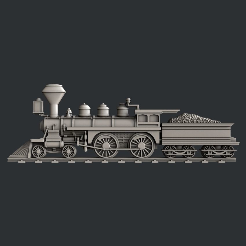 3d STL models for CNC router train 3D model